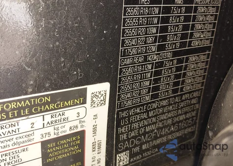 2019 Jaguar F-Pace S z USA, uszkodzony, nr VIN SADCM2FV4KA616057